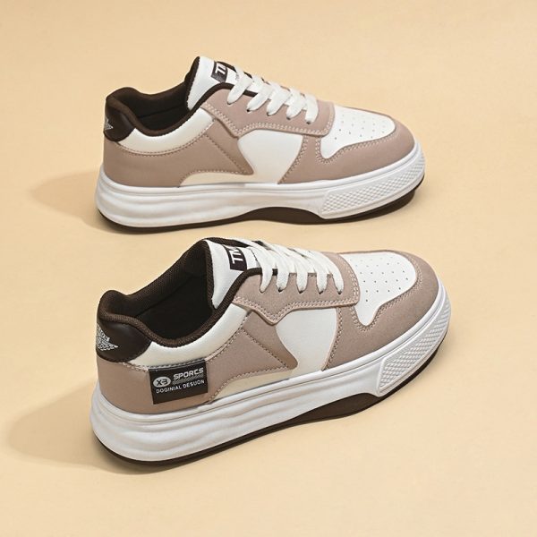 2025 Women's Fashion Sneakers New Breathable Small White Shoes Thick Bottom Sports Board Shoes Casual Running Shoes - Image 5