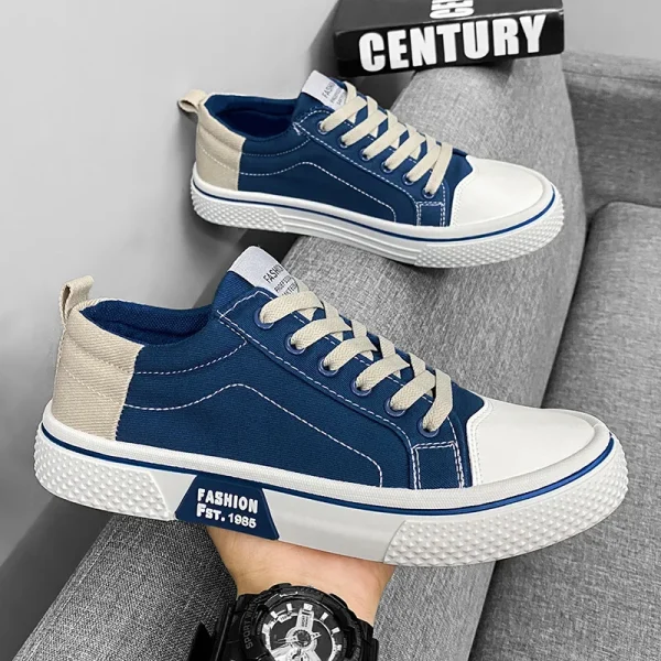 2025 Men's Breathable Fashion Joker Board Shoes Low-Top Flat Sports Casual Walking Style Trendy Sports Trendy Shoes - Image 2