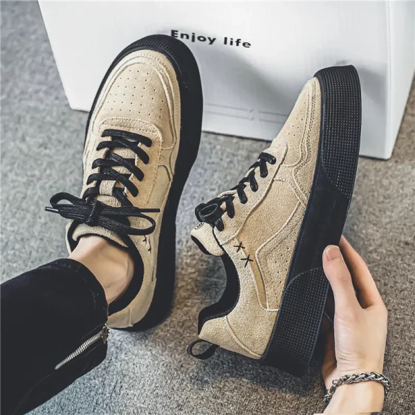 2025 Men's Shoes Spring New High-top Board Trend Shoes Men's Sports Casual Fashion Shoes