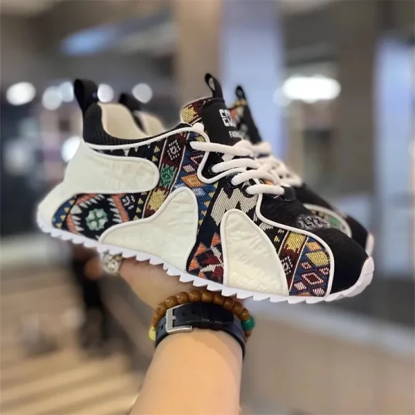 2025 Mens Lightweight Breathable Shoes Minimally Printed Casual Casual Thick Sole Lace up Sports Comfort Versatile Mens Shoes - Image 6