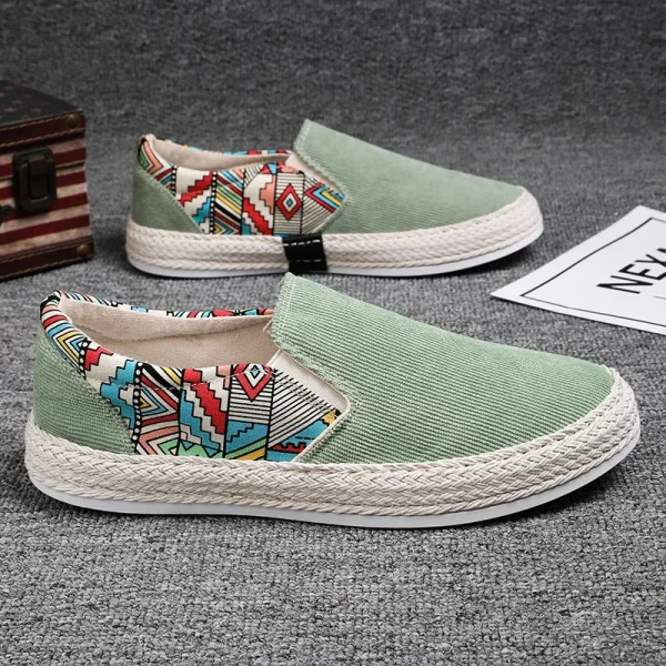 2025 New Men's Shallow Cloth Shoes Wearable and Comfortable Breathable Casual Flat Shoes Youth Student Shoes - Image 5