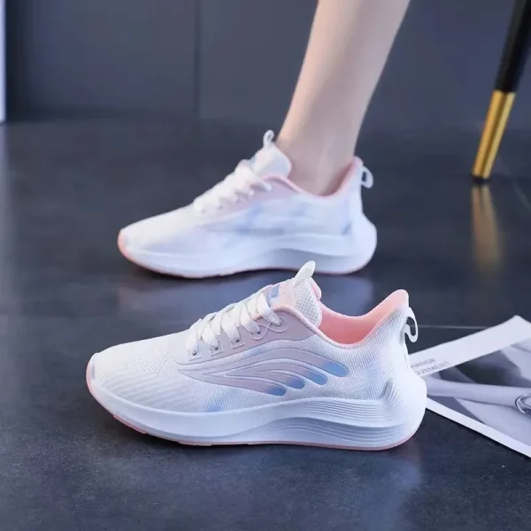 2025 Women's Summer Sports Shoes New Mesh Surface Breathable Lightweight Soft Sole Casual Fashion Walking Style Running Shoes - Image 5