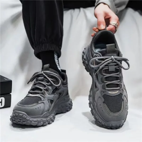2025 New Casual Shoes Men Breathable Mesh Shoes Non-slip Wear-resistant Sport Shoes Daddy Sneakers Man - Image 3