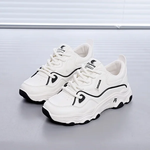 2025 Fashion Mesh Lace up Women S Casual Shoes Comfortable Sneakers Women Breathable Shoes - Image 5