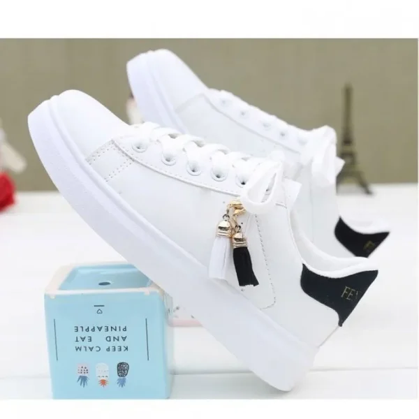 2025 New White Shoes Walking Style Platform Sneakers Fashion Lightweight Women Non-slip Waterproof Casual Shoes - Image 2
