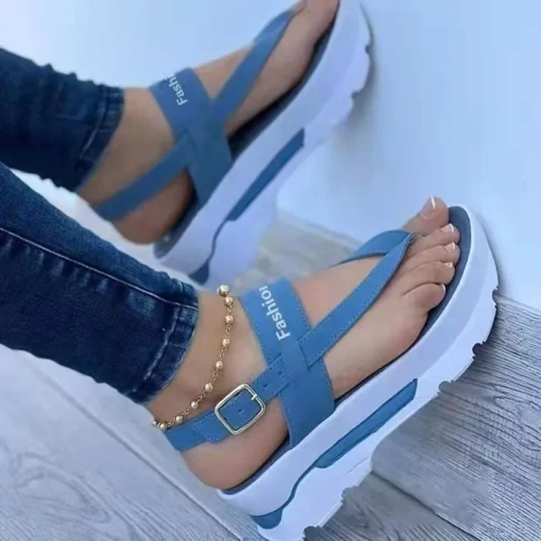 Summer Cross Border 2025 Foreign Trade Large  Clip Toe Buckle Sandals for Women in Southeast Asia New - Image 6