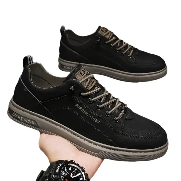 2025 White Shoes Men's Version Trendy All-match Low Top Trendy Shoes Sports Casual Sneakers - Image 6