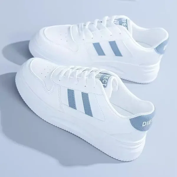 2025 Spring New Korean Version Small White Shoes Female Ins Breathable Street  Board Shoes Women Platform Cake Shoes - Image 3