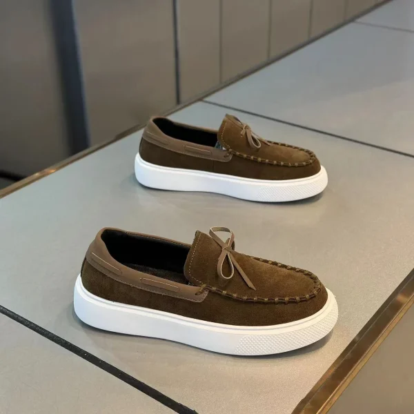 2025 Mens Casual Skateboard Shoes Breathable Slip Platform Low Top Dress Walking Loafers Fashion Rubber Running Shoes - Image 2