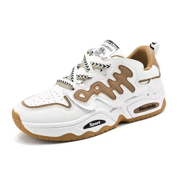 2025 Mens Casual Sports Height Increasing Board Shoes Lace up Trendy Shoes Anti-slip Breathable Non Smelly Feet Casual Shoes