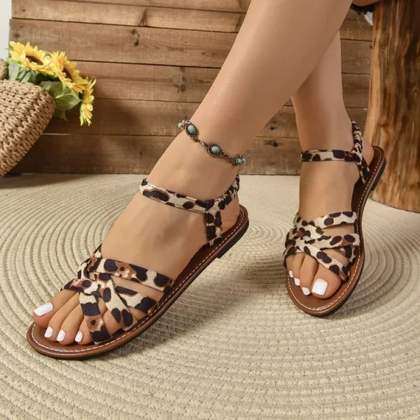 2025 New Style Sandals for Women and Ladies Women Flat Sandals Slippers Shoes Sandals Women Flat - Image 2
