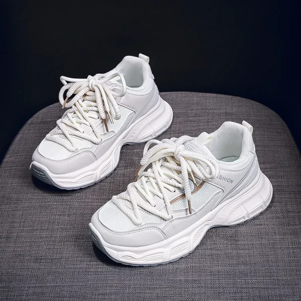 2025 New Fashion Women Sneakers All-match Thick Bottom Casual Running Sports Shoes Ladies Platform Walking Shoes - Image 3
