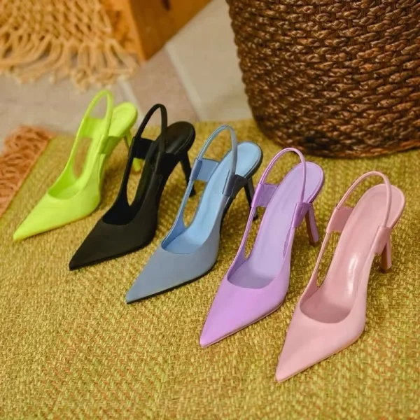 2025 Fashion Slip on High Heel Slingback Thin Women High Heels Ladies High Heel Sandals Women Pumps Sandal Shoes - Image 4