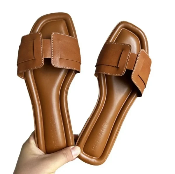2025 Summer Slipper Women Shoes New Fashion Design Small Fragrant Wind Comfortable Flat Women's slippers - Image 5
