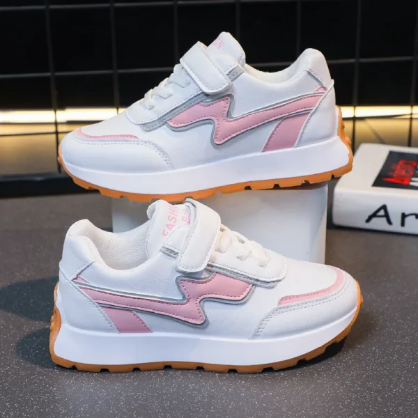 2025 Spring New Fashion White Sneakers Boys Girls Casual Sneakers - Image 3