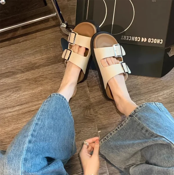 2025 NEW Women Babouches Comfortable Female Outdoor Flat Sandals Classic Ladies Slide slippers - Image 5
