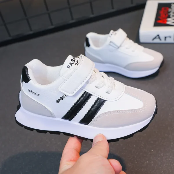 2025 New Fashion Sports Shoes for Girls Children Casual Daddy Shoes Boys All Match Small White Sneaker - Image 4