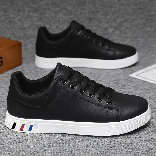 2025 CrossBorder Board ShoesFor Men Mesh Comfortable and Lightweight Leather Shoes Color Blocked Simple and Low Cut Sports Shoes - Image 6