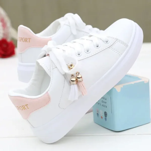 2025 New White Shoes Walking Style Platform Sneakers Fashion Lightweight Women Non-slip Waterproof Casual Shoes