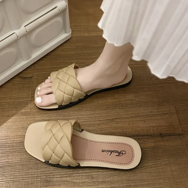 Women's Sandals Clip Toe Summer Beach Women Slippers Sandals - Image 3