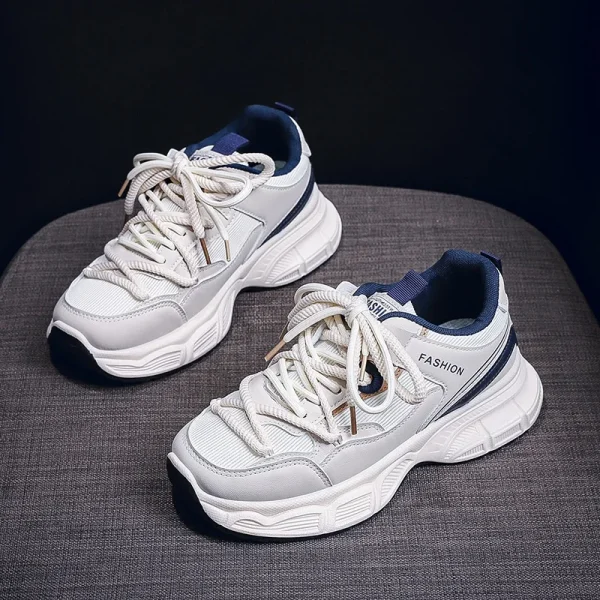 2025 New Fashion Women Sneakers All-match Thick Bottom Casual Running Sports Shoes Ladies Platform Walking Shoes - Image 2