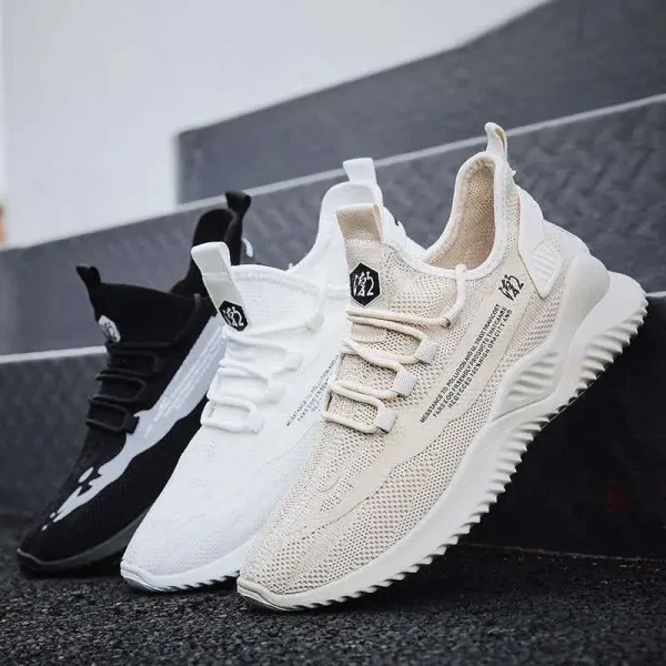 2025 New Men's Breathable Shoes Comfortable and Non-slip Deodorant Trendy Student Shoes - Image 3