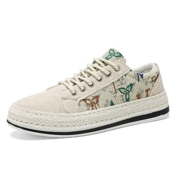 2025 Men's Canvas Shoes Summer Trend Versatile Casual Flat Soft Sole Shoes - Image 6