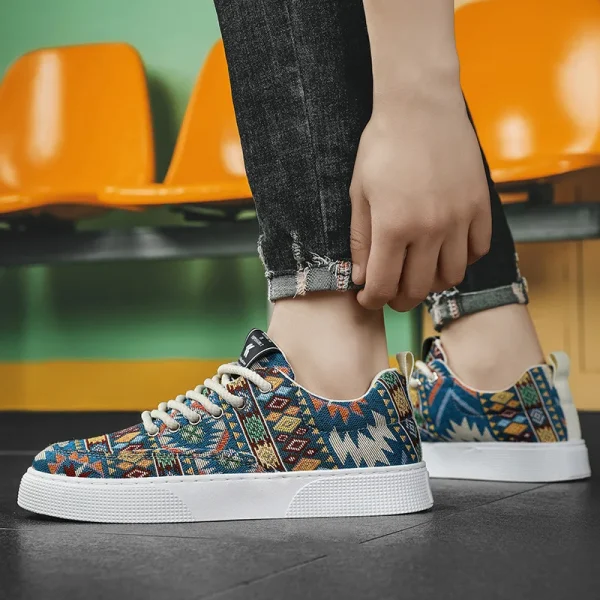 2025 Mesh Original Sneakers Canvas Upper Fashion Walking Style Shoes Sneakers Skateboard Shoes - Image 5