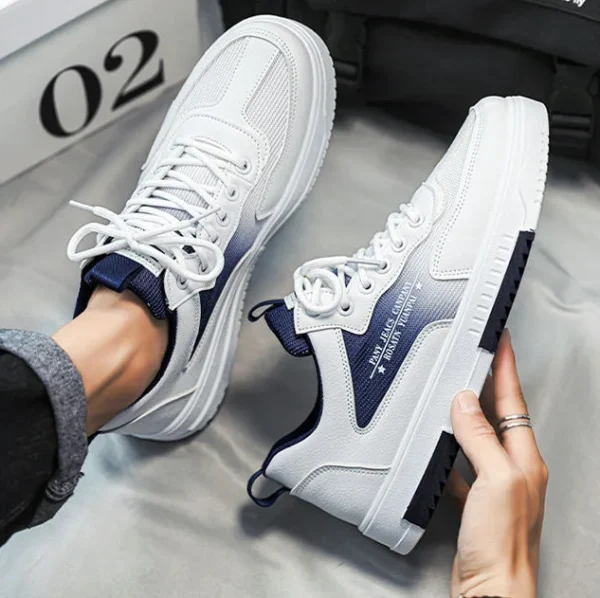 2025  Casual Breathable Low-Top Sports Shoes Non-Slip Wear-Resistant Lace-Up Lighted Walking Shoes for Spring - Image 4