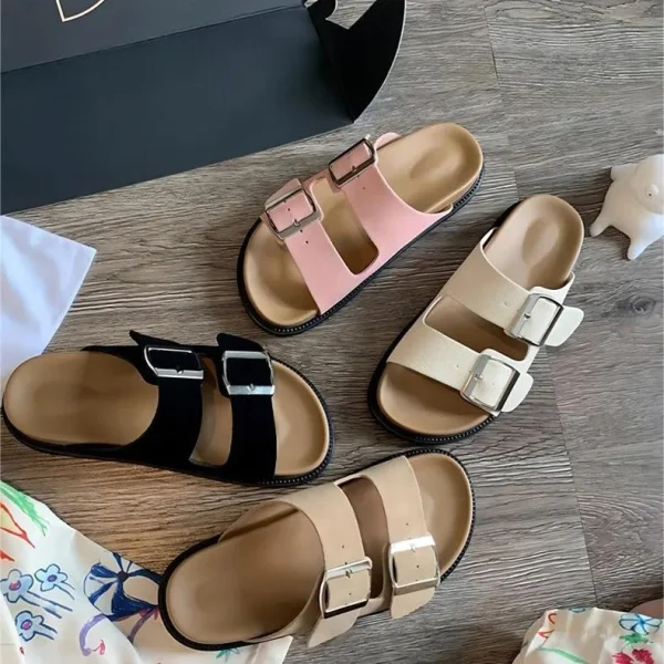 2025 NEW Women Babouches Comfortable Female Outdoor Flat Sandals Classic Ladies Slide slippers