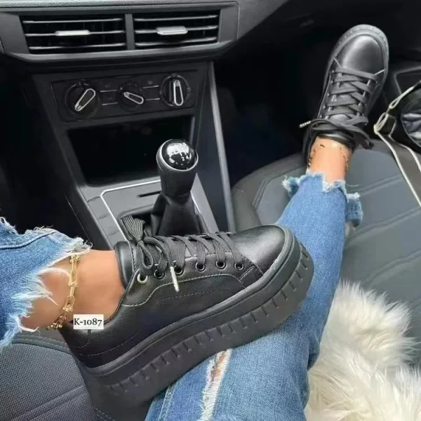 2025 Platform White Shoes Woman Sneakers Fashion Ladies Trainers Baskets Femme Casual Chunky Sneakers Woman - Image 6