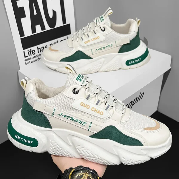 2025 New Fashion  Mesh Breathable Casual Sneakers Running Shoes for Men - Image 2