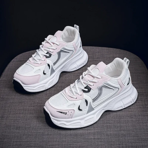2025 Women's Breathable Casual Sports Shoes Running Comfortable Anti-Slippery Shoes New Fashion Walking Style Sneakers - Image 2