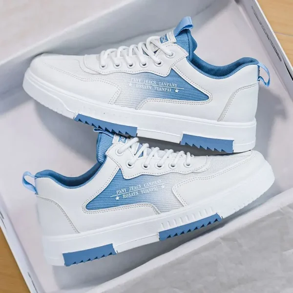 2025  Casual Breathable Low-Top Sports Shoes Non-Slip Wear-Resistant Lace-Up Lighted Walking Shoes for Spring - Image 3