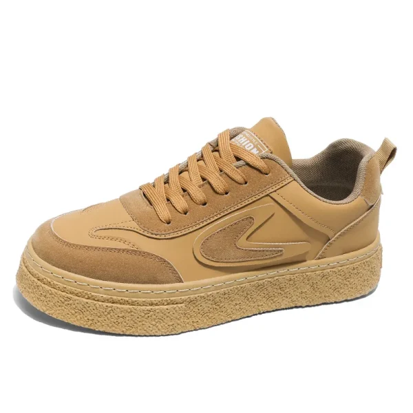 2025 New Mens Shoes Thick Sole Wear-resistant Work Casual Shoes Mens Sports Low-top Flat Shoes - Image 6