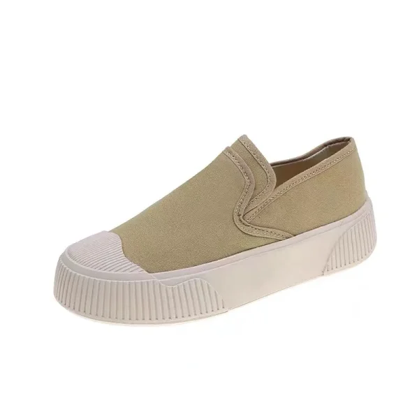 2025 Fashion Comfortable Flat White Women Slip on Walking Casual Shoes - Image 6