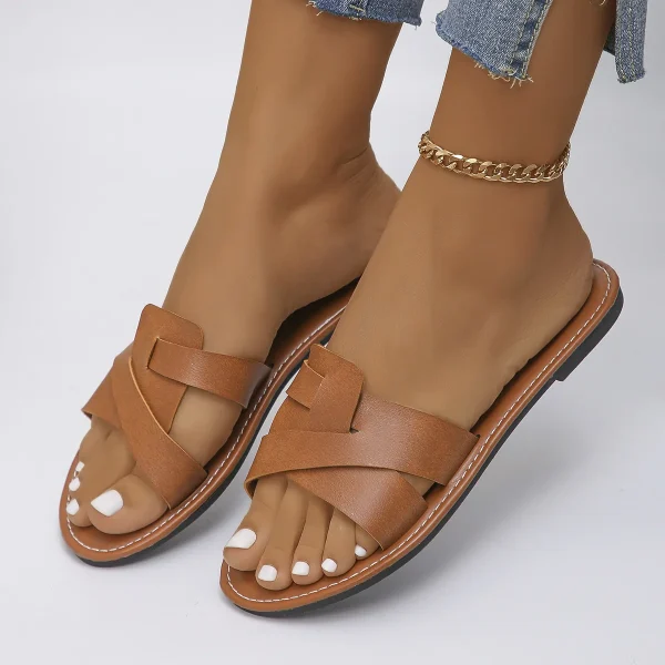 2025 New Casual Shoes Plus Size 35-43 Sandalias Babouche Femme Beach Women's Sandals Flat slippers Women - Image 2