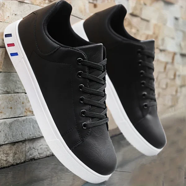 2025 CrossBorder Board ShoesFor Men Mesh Comfortable and Lightweight Leather Shoes Color Blocked Simple and Low Cut Sports Shoes - Image 2