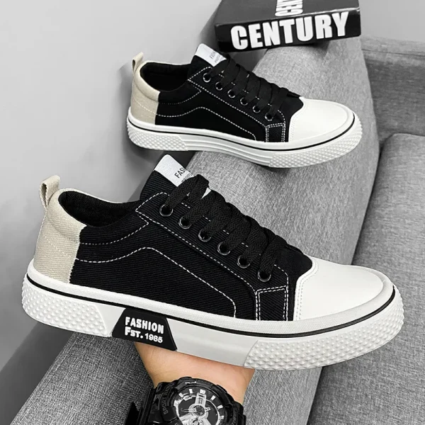 2025 Men's Breathable Fashion Joker Board Shoes Low-Top Flat Sports Casual Walking Style Trendy Sports Trendy Shoes - Image 3