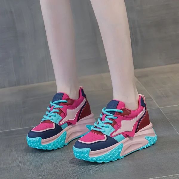 2025 Popular Light Weight Casual Shoes Platform Casual Women's Shoes Women Designer Sneakers - Image 2