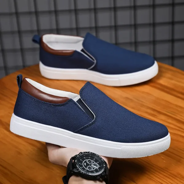 2025 New Canvas Shoes for Men's Versatile Casual Shoes Large Board Shoes - Image 2