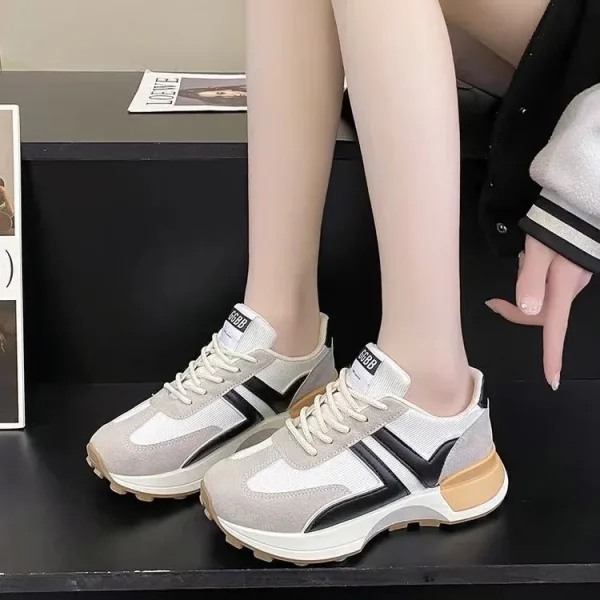 2025 Women's Sneakers Comfortable and Breathable Casual Walking Shoes for Ladies Fashion Chunky Sport Shoes - Image 6