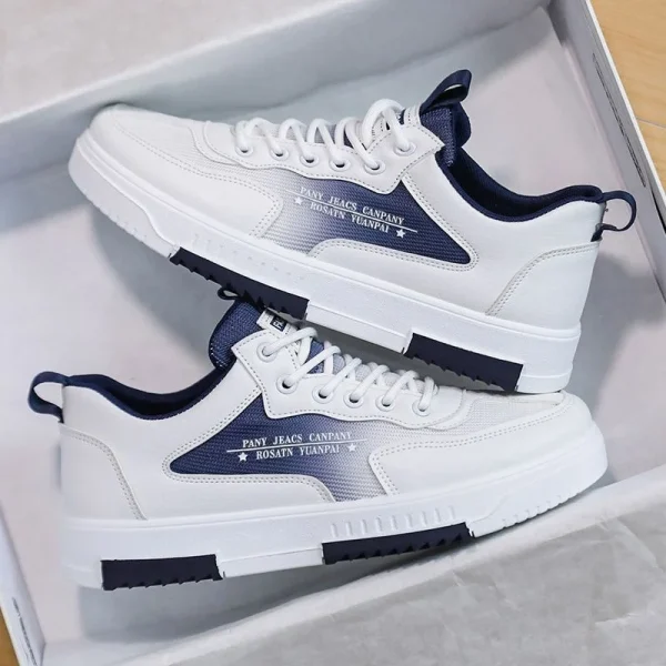 2025  Casual Breathable Low-Top Sports Shoes Non-Slip Wear-Resistant Lace-Up Lighted Walking Shoes for Spring - Image 2