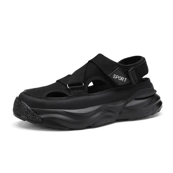 Fabric Upper Thick Sole Men's Closed Toe Outdoor Sports Walking Sandals Summer Driving Shoes for Men Summer - Image 6