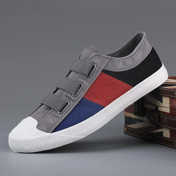 2025 Men's Canvas Shoes Breathable Casual Shoes Fashionable Flat Low-top Sneakers - Image 6
