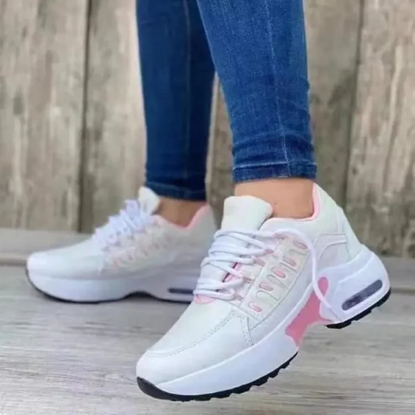 2025 Women's Vulcanized Shoes High-quality Women's Sneakers Comfortable Breathable Wedge Heels Women's Walking Sneakers - Image 6