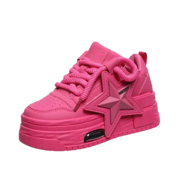 2025 Light Fashion Casual Little White Shoes Women Muffin Thick Soled Board Shoes Women - Image 6