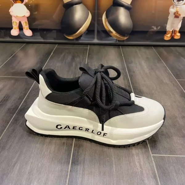 2025 Fashion Sneakers for Men Retro Shoes Sports Walking Style Shoes Chunky Height Increasing Shoes - Image 2