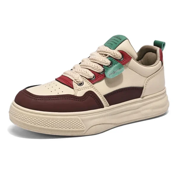 2025 Small White Shoes New Walking Students Heightened Thick-soled Sports Board Shoes Casual Women's Running Shoes - Image 5
