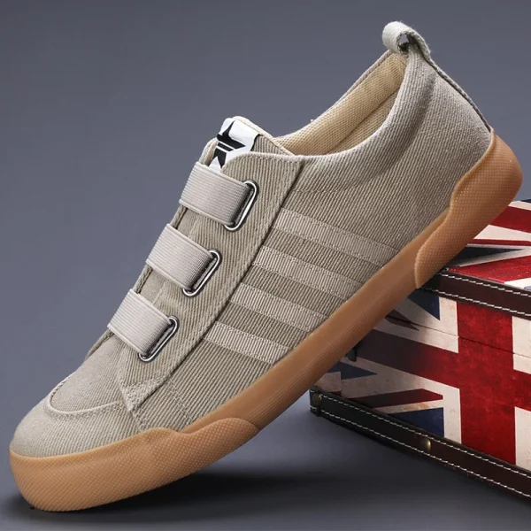 2025 Popular Leisure Skateboard Shoes Men Soft Soled Tennis Athletic Sport Footwear Casual Canvas Sneakers - Image 2